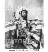 December 13th, 2013: Historical Photo of Lakota Indian, Joseph Bird Head 1899 - Black and White by Al