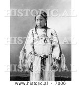 December 13th, 2013: Historical Photo of Lakota Indian Woman, Julia American Horse 1900 - Black and White by Al