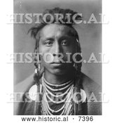 December 13th, 2013: Historical Photo of Lies Sideway, Crow Native American 1908 - Black and White by Al