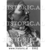 December 13th, 2013: Historical Photo of Little Hawk, Brule Native American Indian 1907 - Black and White by Al