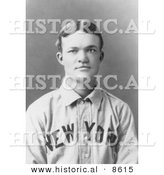 Historical Photo of Luther Haden Taylor of the NY Giants Baseball 1903 - Black and White Version by Al