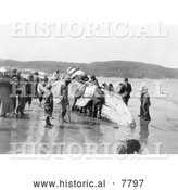 October 31st, 2013: Historical Photo of Makah Whalers 1910 - Black and White by Al