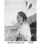 December 13th, 2013: Historical Photo of Mandan Indian Called Crow’s Heart 1908 - Black and White by Al