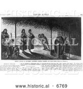 December 13th, 2013: Historical Photo of Mission Indians Making Baskets and Ropes 1877 - Black and White by Al