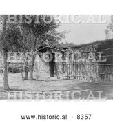 September 7th, 2013: Historical Photo of Modern Chemehuevi Dwelling 1907 - Black and White by Al