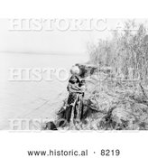 Historical Photo of Mohave Water Carrier 1903 - Black and White by Al
