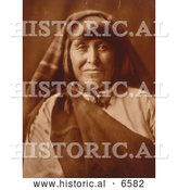 December 14th, 2013: Historical Photo of Native American Acoma Woman 1904 - Sepia by Al