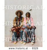 December 14th, 2013: Historical Photo of Native American Indian Couple, Pee Viggi and His Wife, Posing Together by Al