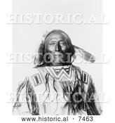 Historical Photo of Native American Man, Chief Revenger 1900 - Black and White by Al