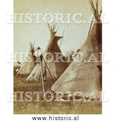 December 28th, 2013: Historical Photo of Nez Perce Indian Tipis 1871 - Sepia by Al