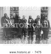Historical Photo of Osage Indians at the White House 1926 - Black and White by Al