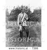 December 13th, 2013: Historical Photo of Osage Native American Called Os Ko Bos 1908 - Black and White by Al