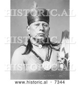 December 13th, 2013: Historical Photo of Osage Native American Chief Called Bacon Rind 1913 - Black and White by Al