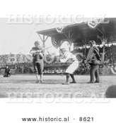 Historical Photo of Otis Clymer Batting and Red Kleinow Catching During a Baseball Game 1909 - Black and White Version by Al