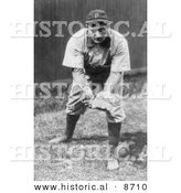 Historical Photo of Pittsburgh Pirates Baseball Team’s Shortstop, Honus Wagner, 1909 - Black and White Version by Al