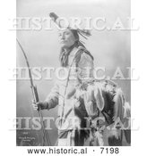 December 13th, 2013: Historical Photo of Plenty Wann Did, Sioux Indian 1900 - Black and White by Al