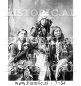 December 13th, 2013: Historical Photo of Poor Elk, Shout For, Eagle Shirt, Sioux Indians 1899 - Black and White by Al