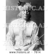 November 29th, 2013: Historical Photo of Red Whip, an Atsina Man 1913 - Black and White by Al