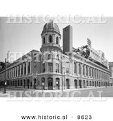 Historical Photo of Shibe Park Stadium in Philadelphia, Pennsylvania - Black and White Version by Al