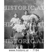 December 13th, 2013: Historical Photo of Sioux Family 1910 - Black and White by Al