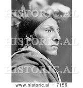 December 13th, 2013: Historical Photo of Sioux Indian Man, Amos Two Bulls 1900 - Black and White by Al