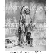 December 13th, 2013: Historical Photo of Sioux Indian Named Broken Arm 1899 - Black and White by Al
