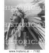 December 13th, 2013: Historical Photo of Sioux Indian Named James Lone Elk 1899 - Black and White by Al
