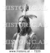 December 13th, 2013: Historical Photo of Sioux Indian Named Little Eagle 1900 - Black and White by Al
