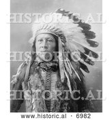 December 13th, 2013: Historical Photo of Sioux Indian Named Stampede 1900 - Black and White by Al