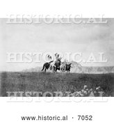 December 13th, 2013: Historical Photo of Sioux Indians on Horses 1905 - Black and White by Al