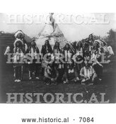 December 13th, 2013: Historical Photo of Sioux Indians with Horses 1908 - Black and White by Al