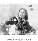 December 13th, 2013: Historical Photo of Sioux Man Called Sunflower 1899 - Black and White by Al
