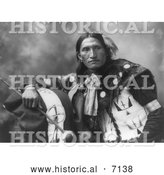 December 13th, 2013: Historical Photo of Sioux Man Named Eddie Plenty Holes 1899 - Black and White by Al