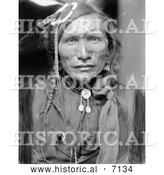 December 13th, 2013: Historical Photo of Sioux Native American Indian, Iron White Man 1900 - Black and White by Al