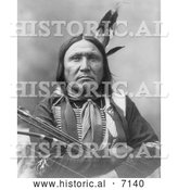 December 13th, 2013: Historical Photo of Sioux Native American Man, Bear Foot 1899 - Black and White by Al