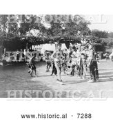 December 13th, 2013: Historical Photo of Skidi and Wichita Indian Dancers 1927 - Black and White by Al