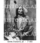 December 13th, 2013: Historical Photo of Stars Come Out, Sioux Indian 1899 - Black and White by Al