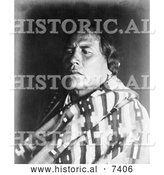 December 13th, 2013: Historical Photo of Survivor of the Custer Massacre, Curly 1907 - Black and White by Al