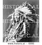 December 13th, 2013: Historical Photo of Susie Shot in the Eye, Sioux Indian 1899 - Black and White by Al