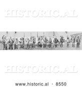 Historical Photo of the Big Chiefs 1911 - Black and White Version by Al