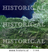 Historical Photo of the Port-Au-Prince Region in Haiti - Aerial View Taken January 21, 2010 by Al