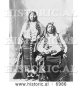 December 13th, 2013: Historical Photo of Tonkawa Indians, Grant Richards and Wife - Black and White by Al