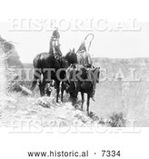 December 13th, 2013: Historical Photo of Two Crow Indians, Packs the Hat and Which Way 1908 - Black and White by Al