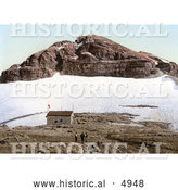 Historical Photochrom of Bambergerhutte, Mount Boe, Tyrol, Austria by Al
