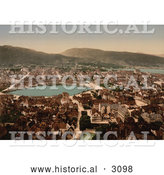 Historical Photochrom of Bergen by Al