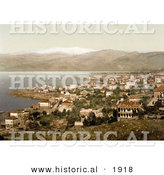 Historical Photochrom of Beyrout and Mount Lebanon by Al