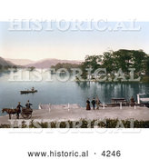 Historical Photochrom of Bowness-on-Windermere, Windermere in South Lakeland, Cumbria, England, United Kingdom by Al