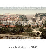 Historical Photochrom of Constantine, Algeria by Al