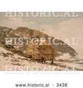 Historical Photochrom of Danskoen, Spitzbergen, Norway by Al