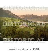 Historical Photochrom of Gast and Kurhaus, Obwalden, Unterwald, Switzerland by Al